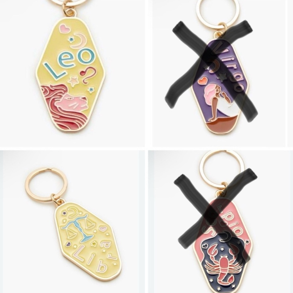 Zodiac Sign Keychains - Picture 3 of 3
